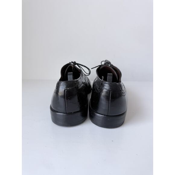 ALLEN EDMONDS McTavish Size 10D Black Leather Oxford Lace Up Wingtip Shoes main image 7